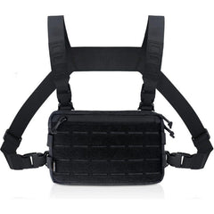 Tactical/outdoor gear: 1000D Airsoft bag, Molle vest, chest bag, camping pack, EDC hunting/hiking kit.
