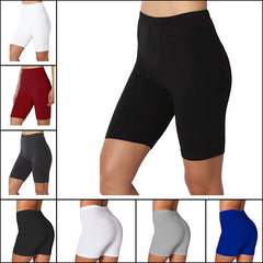 Women Thin Fitness Shorts High-Waist Summer Shorts Bottom Biker Cycling Shorts Leggings Bodycon Streetwear Female Clothing