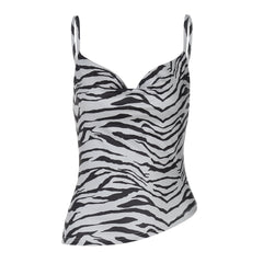 Women's Printed Swing Collar Backless Strap Top 7-day unreasonable behavior